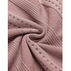 image:imageCOOFANDY Mens Knit Shirts Short Sleeve Button Down Polo Shirt Fashion Casual Summer Beach ShirtsClassic Dusty Pink  White