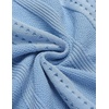 image:imageCOOFANDY Mens Knit Shirts Short Sleeve Button Down Polo Shirt Fashion Casual Summer Beach ShirtsClassic Light Blue  White