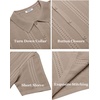 image:imageCOOFANDY Mens Knit Shirts Short Sleeve Button Down Polo Shirt Fashion Casual Summer Beach ShirtsKhaki