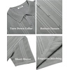 image:imageCOOFANDY Mens Knit Shirts Short Sleeve Button Down Polo Shirt Fashion Casual Summer Beach ShirtsLight Grey