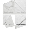 image:imageCOOFANDY Mens Knit Shirts Short Sleeve Button Down Polo Shirt Fashion Casual Summer Beach ShirtsWhite
