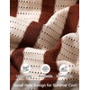 image:imageCOOFANDY Mens Knit Shirts Short Sleeve Button Down Polo Shirt Striped Casual Summer Beach ShirtsApricot  Caramel