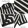 image:imageCOOFANDY Mens Knit Shirts Short Sleeve Button Down Polo Shirt Striped Casual Summer Beach ShirtsBlack  Beige