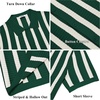 image:imageCOOFANDY Mens Knit Shirts Short Sleeve Button Down Polo Shirt Striped Casual Summer Beach ShirtsGreen  Beige