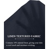 image:imageCOOFANDY Mens Linen Shirts Short Sleeve Casual Button Down Shirts Beach Summer Wedding TopsDark Blue