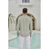 image:imageCOOFANDY Mens Long Sleeve Button Down Shirt Casual Untucked Shirts Summer Beach Wedding Linen Textured ShirtsLight Green