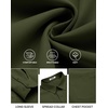 image:imageCOOFANDY Mens Long Sleeve Button Down Shirts Casual Untucked Shirts for Men Dress Shirts Beach Wedding ShirtsArmy Green