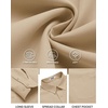 image:imageCOOFANDY Mens Long Sleeve Button Down Shirts Casual Untucked Shirts for Men Dress Shirts Beach Wedding ShirtsBeige