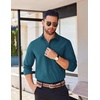 image:imageCOOFANDY Mens Long Sleeve Button Down Shirts Casual Untucked Shirts for Men Dress Shirts Beach Wedding ShirtsBlue