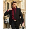 image:imageCOOFANDY Mens Long Sleeve Button Down Shirts Casual Untucked Shirts for Men Dress Shirts Beach Wedding ShirtsBurgundy