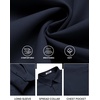 image:imageCOOFANDY Mens Long Sleeve Button Down Shirts Casual Untucked Shirts for Men Dress Shirts Beach Wedding ShirtsDark Blue