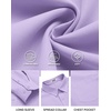 image:imageCOOFANDY Mens Long Sleeve Button Down Shirts Casual Untucked Shirts for Men Dress Shirts Beach Wedding ShirtsLavender