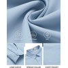 image:imageCOOFANDY Mens Long Sleeve Button Down Shirts Casual Untucked Shirts for Men Dress Shirts Beach Wedding ShirtsLight Blue