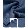 image:imageCOOFANDY Mens Long Sleeve Button Down Shirts Casual Untucked Shirts for Men Dress Shirts Beach Wedding ShirtsNavy Blue