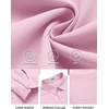 image:imageCOOFANDY Mens Long Sleeve Button Down Shirts Casual Untucked Shirts for Men Dress Shirts Beach Wedding ShirtsPink