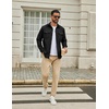image:imageCOOFANDY Mens Long Sleeve Button Down Work Shirt with Flap PocketsBlack