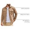 image:imageCOOFANDY Mens Long Sleeve Button Down Work Shirt with Flap PocketsKakhi