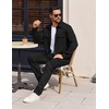 image:imageCOOFANDY Mens Long Sleeve Shirts Casual Button Down Shirt Wrinkle Free Dress Shirt with PocketBlack