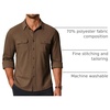 image:imageCOOFANDY Mens Long Sleeve Shirts Casual Button Down Shirt Wrinkle Free Dress Shirt with PocketBrown