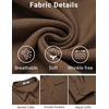 image:imageCOOFANDY Mens Long Sleeve Shirts Casual Button Down Shirt Wrinkle Free Dress Shirt with PocketBrown