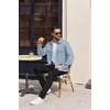 image:imageCOOFANDY Mens Long Sleeve Shirts Casual Button Down Shirt Wrinkle Free Dress Shirt with PocketClear Blue