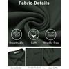 image:imageCOOFANDY Mens Long Sleeve Shirts Casual Button Down Shirt Wrinkle Free Dress Shirt with PocketDark Green