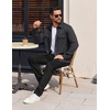 image:imageCOOFANDY Mens Long Sleeve Shirts Casual Button Down Shirt Wrinkle Free Dress Shirt with PocketDark Grey
