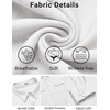 image:imageCOOFANDY Mens Long Sleeve Shirts Casual Button Down Shirt Wrinkle Free Dress Shirt with PocketWhite