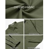 image:imageCOOFANDY Mens Oxford Shirt Long Sleeve Casual Button Down Shirts Soild Dress Shirts with PocketArmy Green