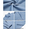 image:imageCOOFANDY Mens Oxford Shirt Long Sleeve Casual Button Down Shirts Soild Dress Shirts with PocketGrayish Blue
