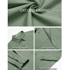 image:imageCOOFANDY Mens Oxford Shirt Long Sleeve Casual Button Down Shirts Soild Dress Shirts with PocketGreen