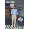 image:imageCOOFANDY Mens Oxford Shirt Long Sleeve Casual Button Down Shirts Soild Dress Shirts with PocketLight Blue
