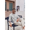 image:imageCOOFANDY Mens Oxford Shirt Long Sleeve Casual Button Down Shirts Soild Dress Shirts with PocketLight Grey