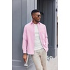 image:imageCOOFANDY Mens Oxford Shirt Long Sleeve Casual Button Down Shirts Soild Dress Shirts with PocketPink