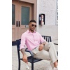 image:imageCOOFANDY Mens Oxford Shirt Long Sleeve Casual Button Down Shirts Soild Dress Shirts with PocketPink