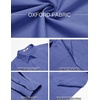 image:imageCOOFANDY Mens Oxford Shirt Long Sleeve Casual Button Down Shirts Soild Dress Shirts with PocketRoyal Azure