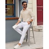 image:imageCOOFANDY Mens Oxford Shirt Long Sleeve Regular Fit Dress Shirt Casual Button Down Shirts for MenBeige