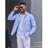 image:imageCOOFANDY Mens Oxford Shirt Long Sleeve Regular Fit Dress Shirt Casual Button Down Shirts for MenBlue