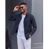 image:imageCOOFANDY Mens Oxford Shirt Long Sleeve Regular Fit Dress Shirt Casual Button Down Shirts for MenNavy Blue