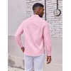 image:imageCOOFANDY Mens Oxford Shirt Long Sleeve Regular Fit Dress Shirt Casual Button Down Shirts for MenPink
