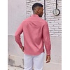 image:imageCOOFANDY Mens Oxford Shirt Long Sleeve Regular Fit Dress Shirt Casual Button Down Shirts for MenRed