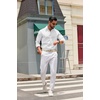 image:imageCOOFANDY Mens Oxford Shirt Long Sleeve Regular Fit Dress Shirt Casual Button Down Shirts for MenWhite