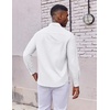 image:imageCOOFANDY Mens Oxford Shirt Long Sleeve Regular Fit Dress Shirt Casual Button Down Shirts for MenWhite