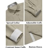 image:imageCOOFANDY Mens Oxford Shirts Long Sleeve Button Down Shirt Casual Untucked Shirts for MenArmy Green