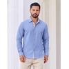 image:imageCOOFANDY Mens Oxford Shirts Long Sleeve Button Down Shirt Casual Untucked Shirts for MenBlue