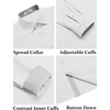image:imageCOOFANDY Mens Oxford Shirts Long Sleeve Button Down Shirt Casual Untucked Shirts for MenWhite