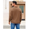 image:imageCOOFANDY Mens Polo Shirts 2025 Long Sleeve Casual Golf Shirts Light Weight Moisture Wicking Pullover ShirtsBrown