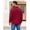 image:imageCOOFANDY Mens Polo Shirts 2025 Long Sleeve Casual Golf Shirts Light Weight Moisture Wicking Pullover ShirtsWine Red