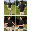 image:imageCOOFANDY Mens Polo Shirts Short Sleeve Quick Dry Performance Golf Polos Tactical Work Shirts with Pen Pocket01black