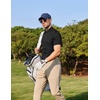 image:imageCOOFANDY Mens Polo Shirts Short Sleeve Quick Dry Performance Golf Polos Tactical Work Shirts with Pen Pocket01black